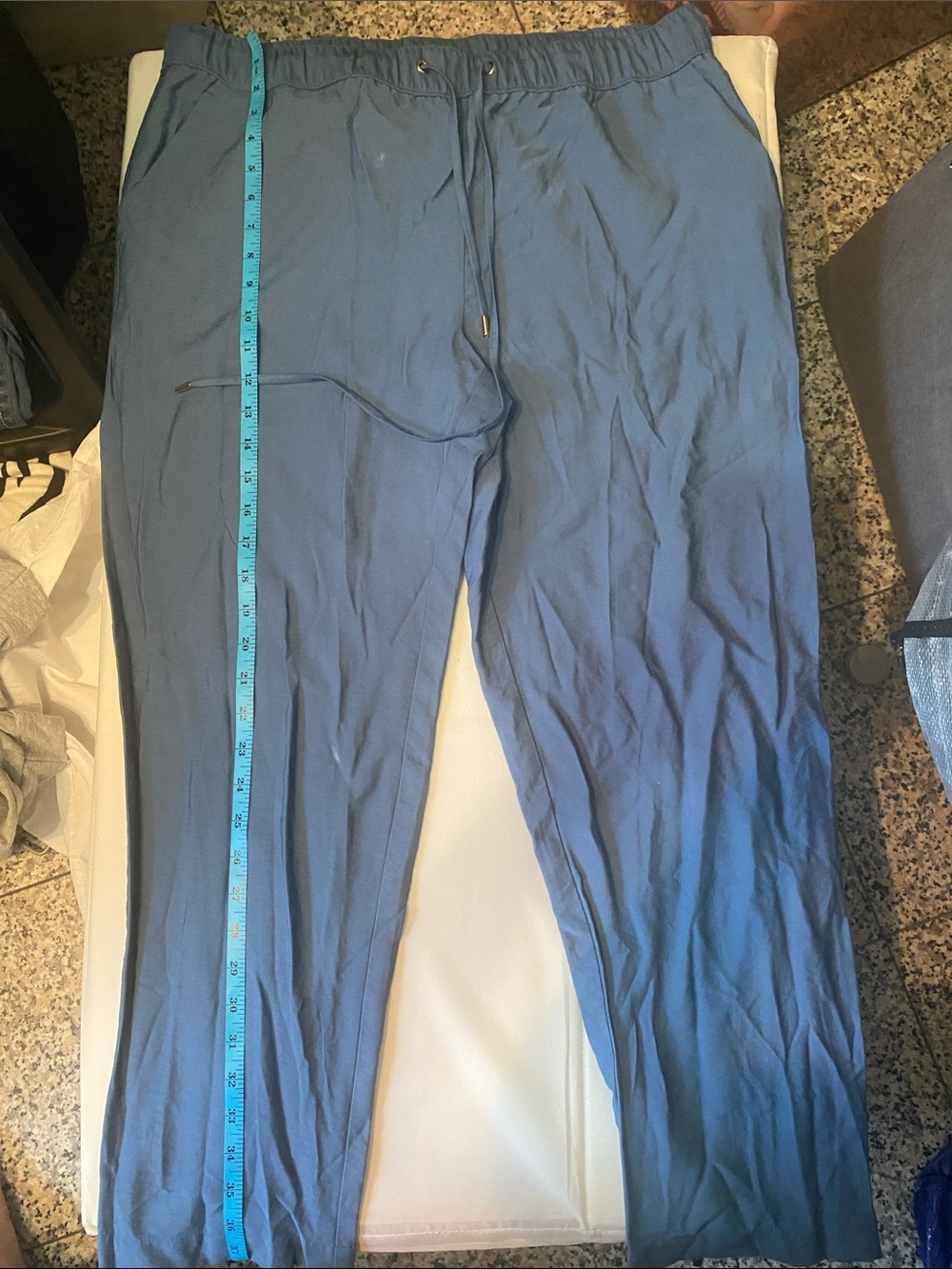 LOFT woman  Slate Blue Drawstring Joggers